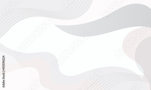 Abstract White geometric background. Modern background design. Liquid color. Fluid shapes composition. Fit for presentation design. website, basis for banners, wallpapers, brochure, posters