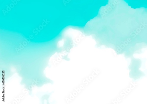 幻想的な水色のキラキラ水彩テクスチャ背景