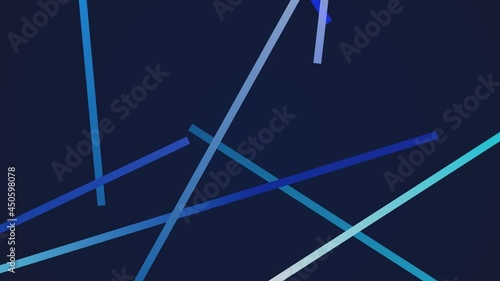 Flat line moving on flat background