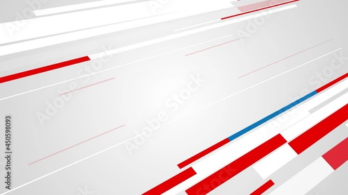 Flat line moving on flat background