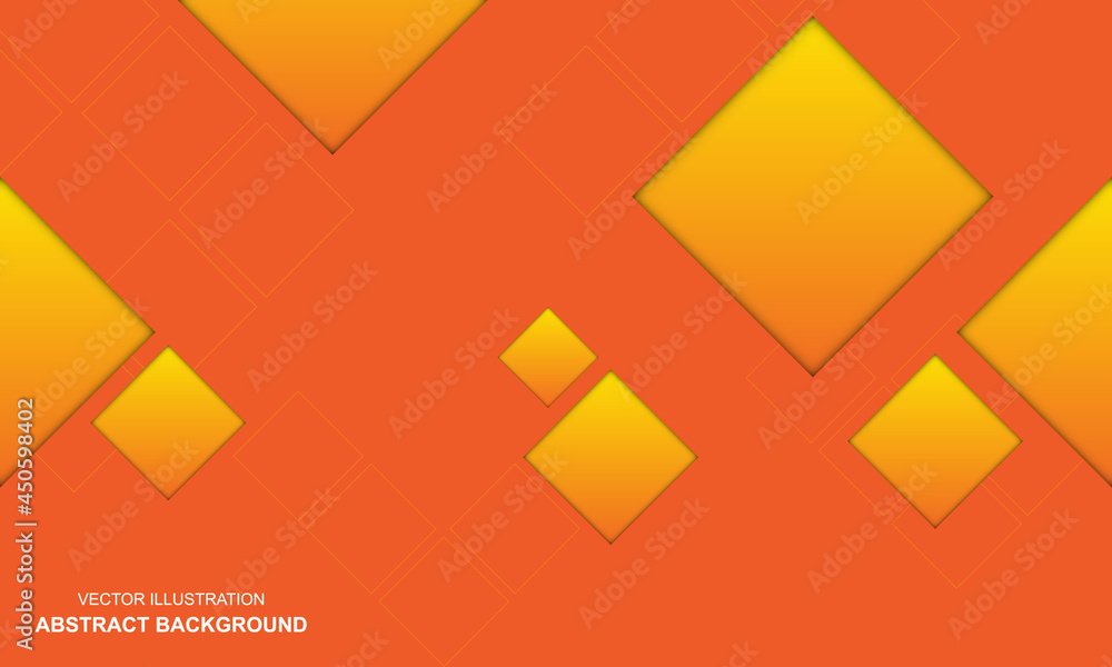 Modern abstract background orange and yellow color