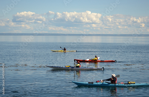 kayak boat on the sea