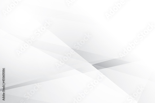 Abstract white and gray color, modern design background with geometric shape. Vector illustration.