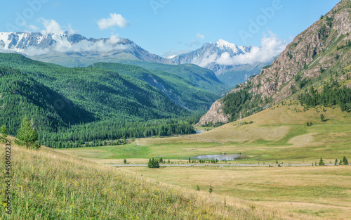 Picturesque mountain valley on a sunny summer morning © Valerii