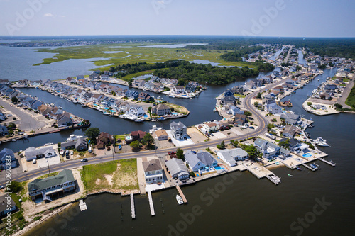 Aerial of Lanoka Harbor F Cove NJ
