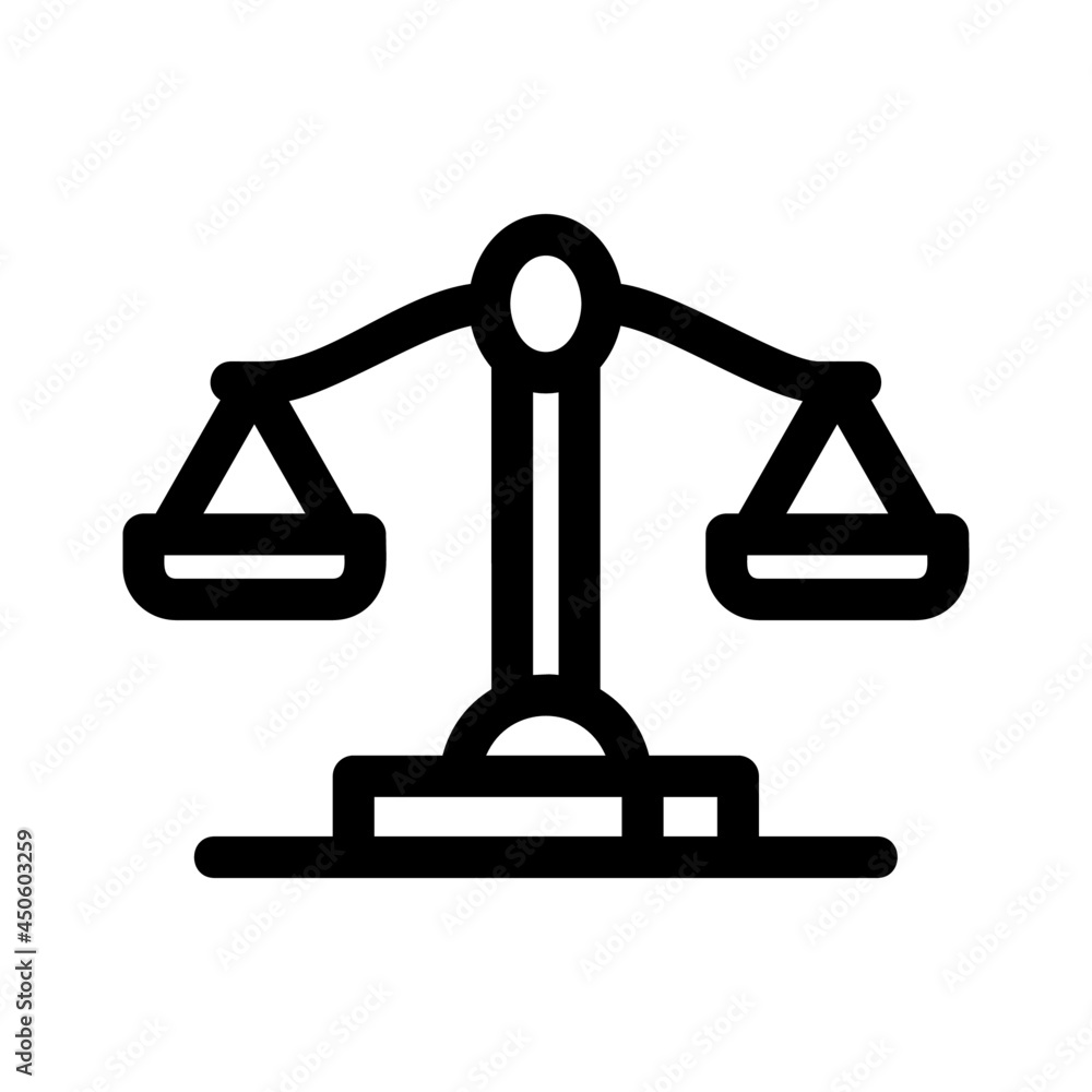 justice icon or logo isolated sign symbol vector illustration - high quality black style vector icons
