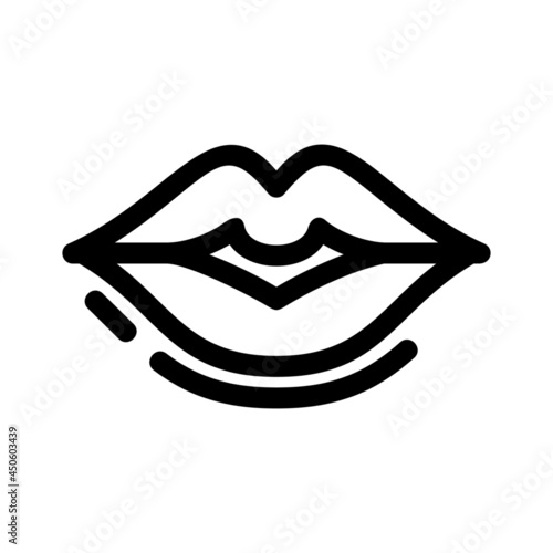 lips icon or logo isolated sign symbol vector illustration - high quality black style vector icons
