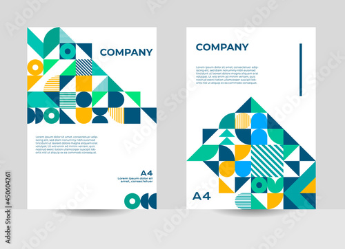 company profile cover design, annualreport cover design, geometric cover design, abstract photo