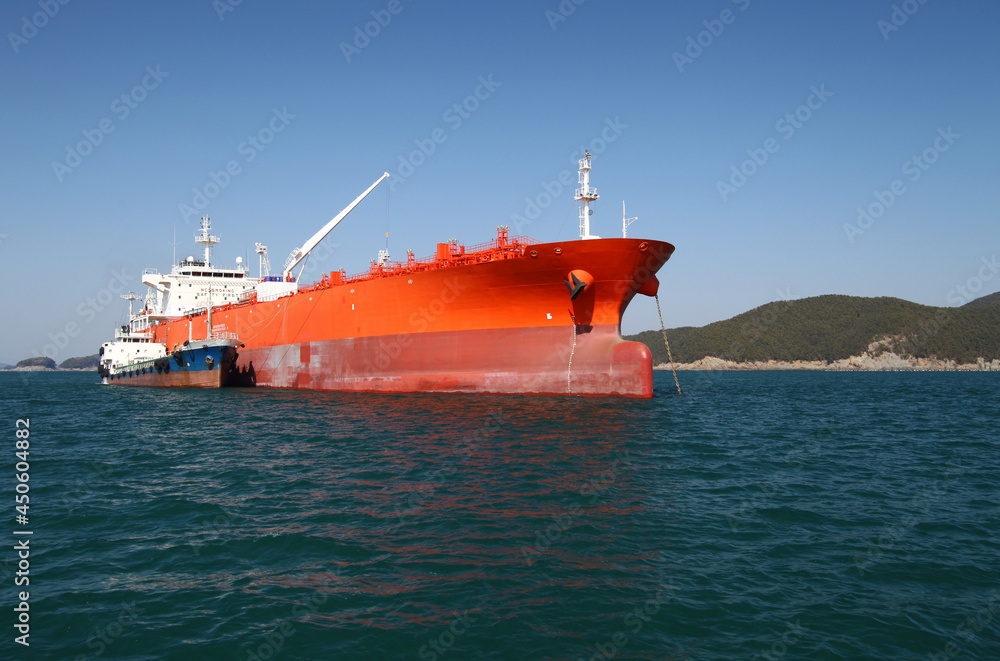 a newly built large vessel a newly built large vessel