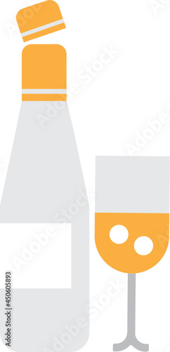 Wine drinks icon. Food and drink concept icon style