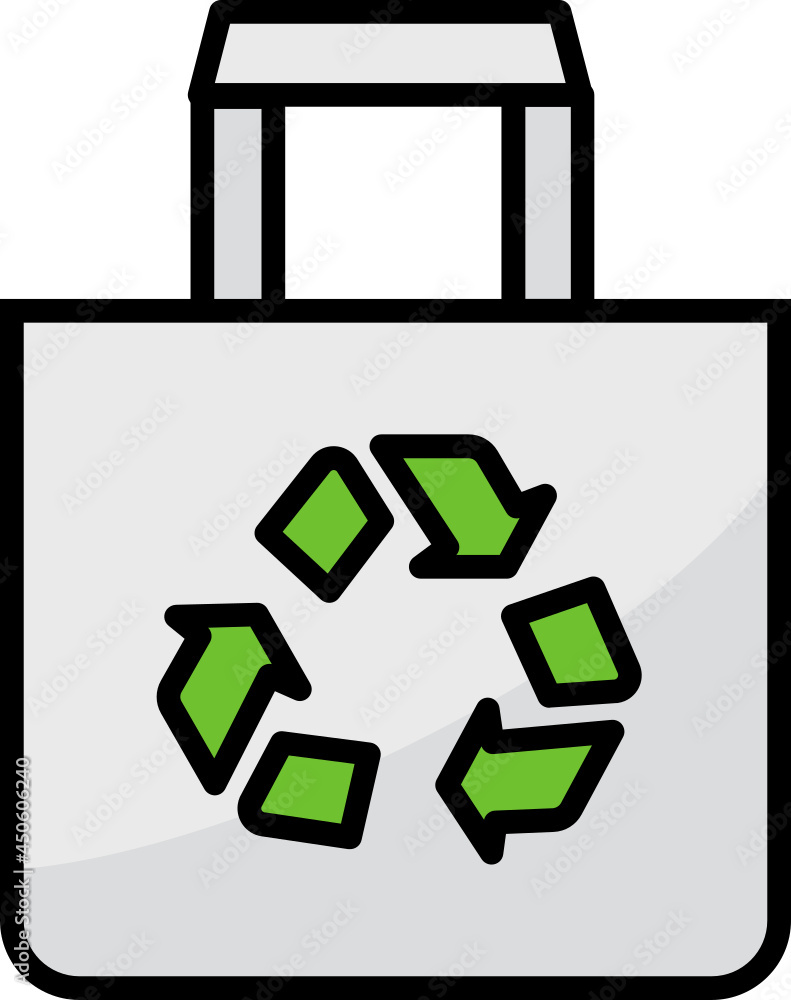 Eco bag icon. Shopping concept icon style Eco bag icon. Shopping concept icon style