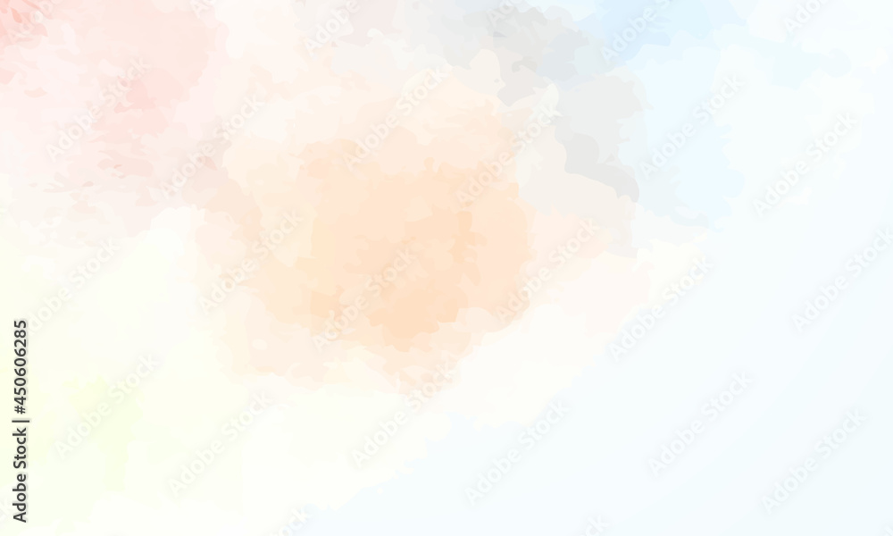 Abstract minimal pastel watercolor for background. Illustration watercolor vector background.