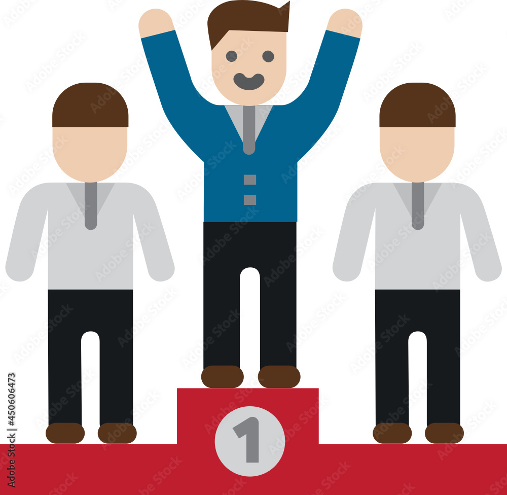 Winner icon. Business motivation concept icon style Winner icon. Business motivation concept icon style