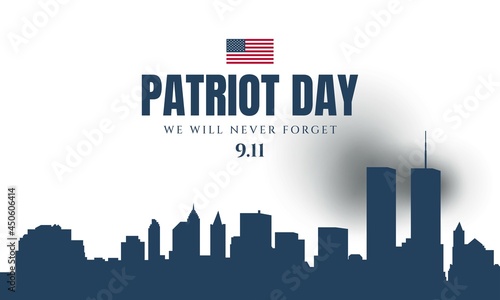 Patriot Day Background Design. Vector Illustration.