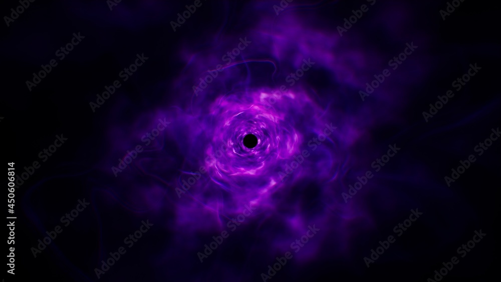 Fototapeta premium Purple Smoke Swirl Energy Background