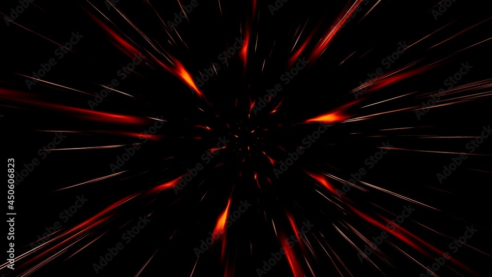 Fototapeta premium Red Flare Energy and Line Effect Background