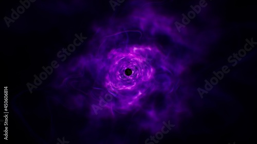 Purple Smoke Swirl Energy Background