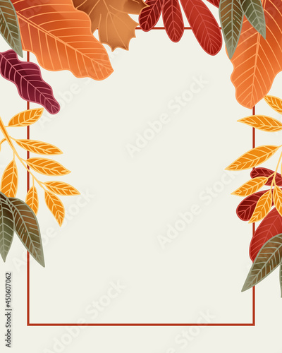 Autumn brochure design background  template
