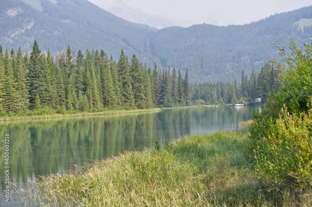 Bow River on a Smoky Morning