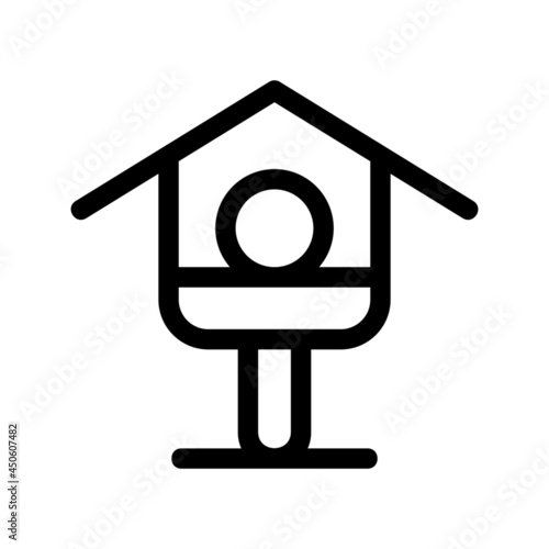 birdhouse icon or logo isolated sign symbol vector illustration - high quality black style vector icons 