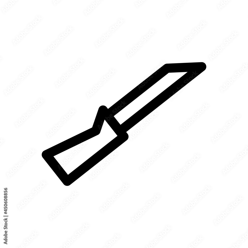 hunting knife icon or logo isolated sign symbol vector illustration - high quality black style vector icons
