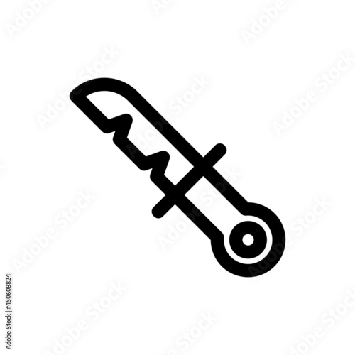 hunting knife icon or logo isolated sign symbol vector illustration - high quality black style vector icons
