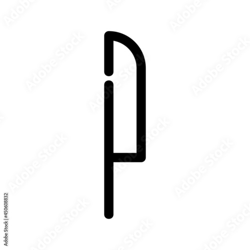 hunting knife icon or logo isolated sign symbol vector illustration - high quality black style vector icons
