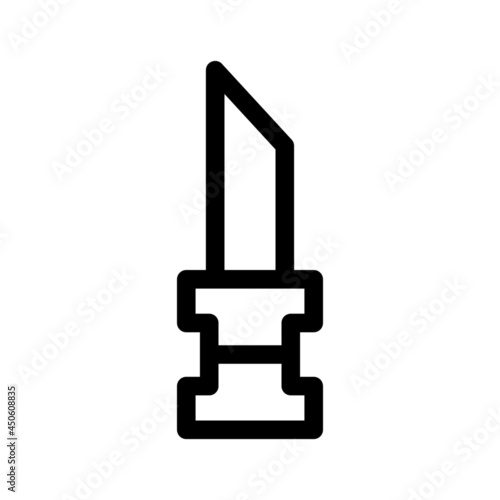 hunting knife icon or logo isolated sign symbol vector illustration - high quality black style vector icons
