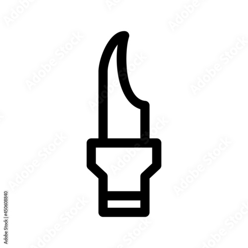 hunting knife icon or logo isolated sign symbol vector illustration - high quality black style vector icons

