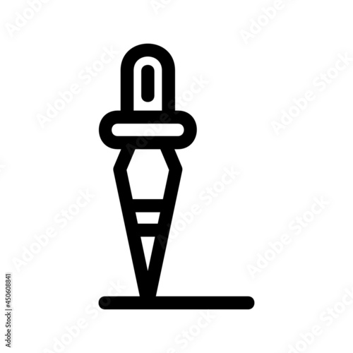 hunting knife icon or logo isolated sign symbol vector illustration - high quality black style vector icons
