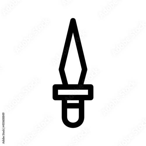 hunting knife icon or logo isolated sign symbol vector illustration - high quality black style vector icons
