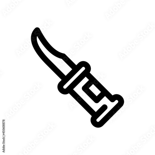 hunting knife icon or logo isolated sign symbol vector illustration - high quality black style vector icons

