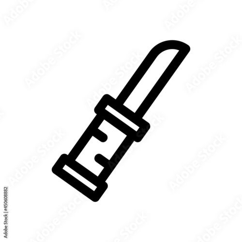 hunting knife icon or logo isolated sign symbol vector illustration - high quality black style vector icons

