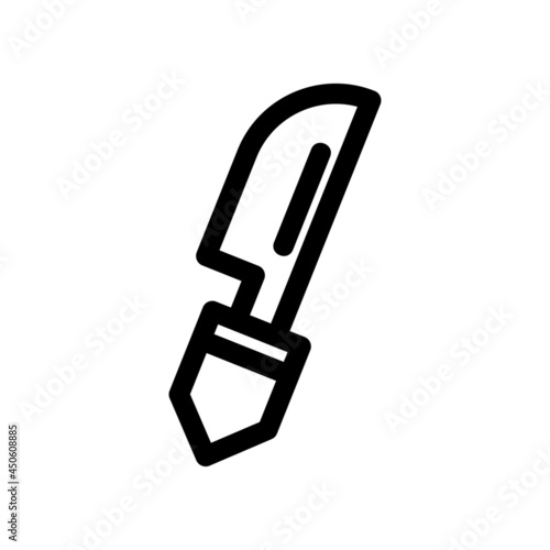 hunting knife icon or logo isolated sign symbol vector illustration - high quality black style vector icons
