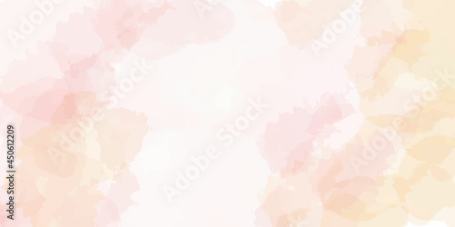 Hand painted watercolor sky and clouds, abstract watercolor background, vector illustration © World War III