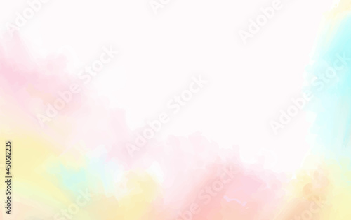 Abstract minimal pastel watercolor for background. Illustration watercolor vector background.