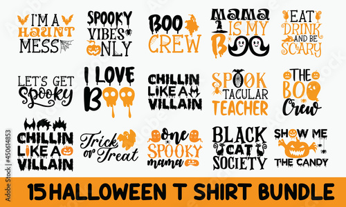 Halloween t shirt design bundle 