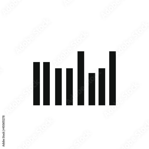 several squares lined up to form a graph