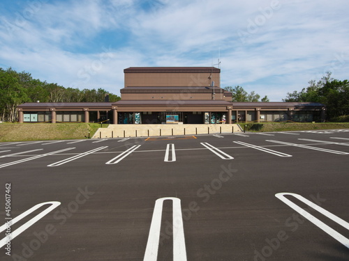 Fotografie Hokkaido,Japan - June 24, 2021: Facade of Shiretoko National Park Nature Center