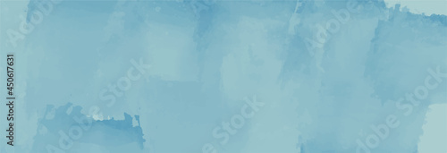 Blue watercolor background for your design, watercolor background concept, vector.