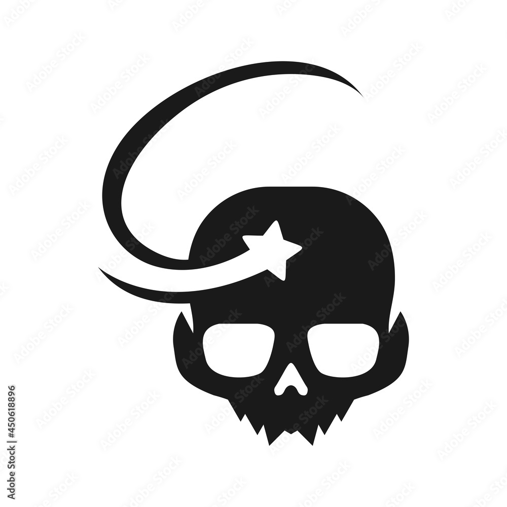 Illustration Vector Graphic of Skull Star Logo. Perfect to use for Technology Company Illustration Vector Graphic of Skull Star Logo. Perfect to use for Technology Company