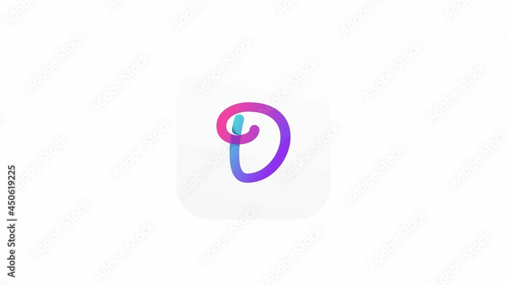 Dynamic fresh colorful logo letter D Dynamic fresh colorful logo letter D