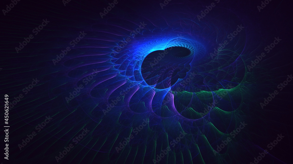3D rendering abstract multicolor fractal light background 3D rendering abstract multicolor fractal light background