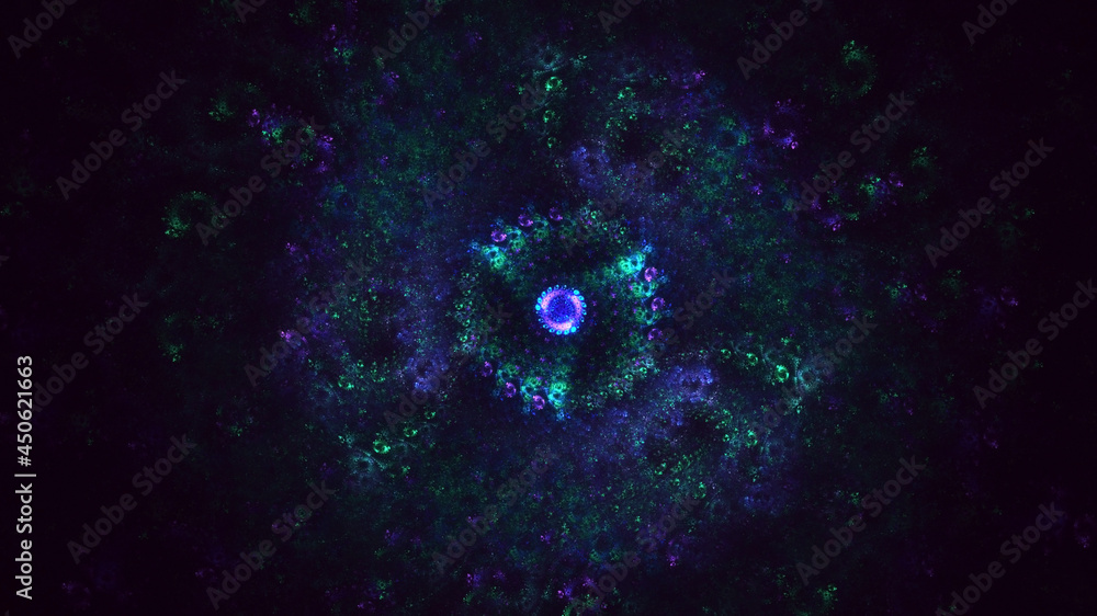 3D rendering abstract multicolor fractal light background 3D rendering abstract multicolor fractal light background