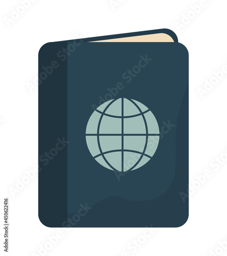blue passport icon