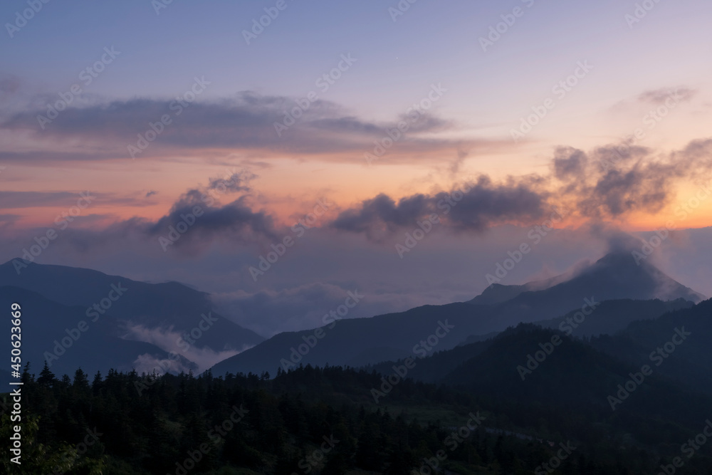 Obraz premium 横手山からの風景