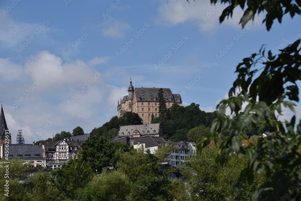 Das Marburger Schloss in Hessen Deutschland
