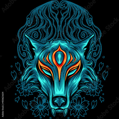 Fox Kitsune Head