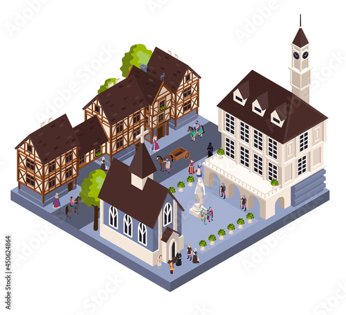 Medieval Town Architecture Concept