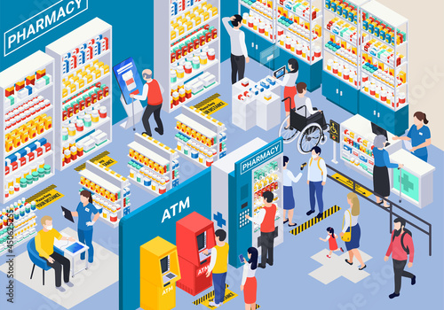 Modern Pharmacy Illustration